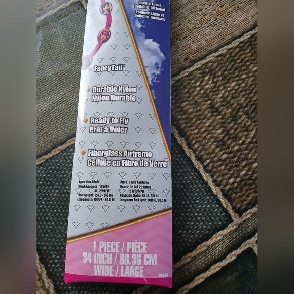 Barbie Pink and Purple Easy-Flyer Kite - Picture 3 of 6